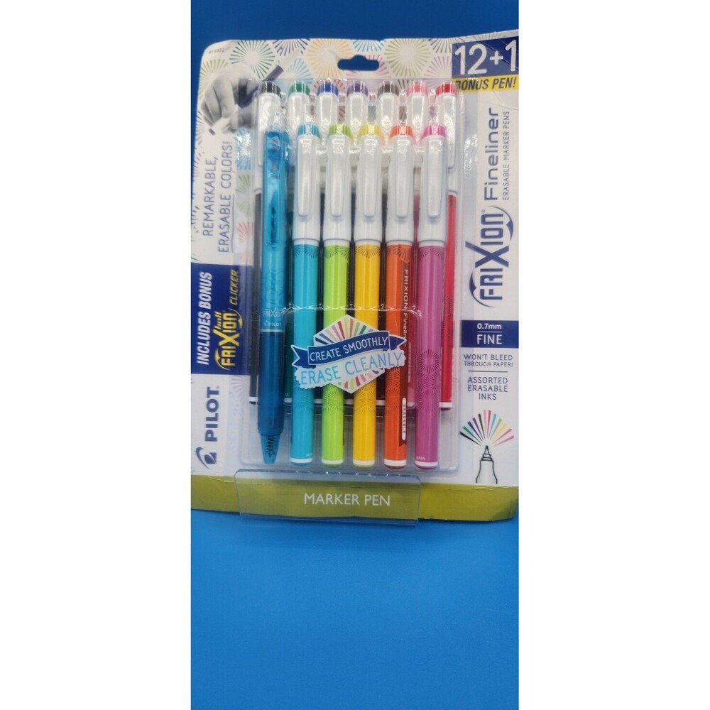 Pilot Erasable Gel Pen Frixion Fineliner 0.7mm Fine Fineliner 13ct #14922